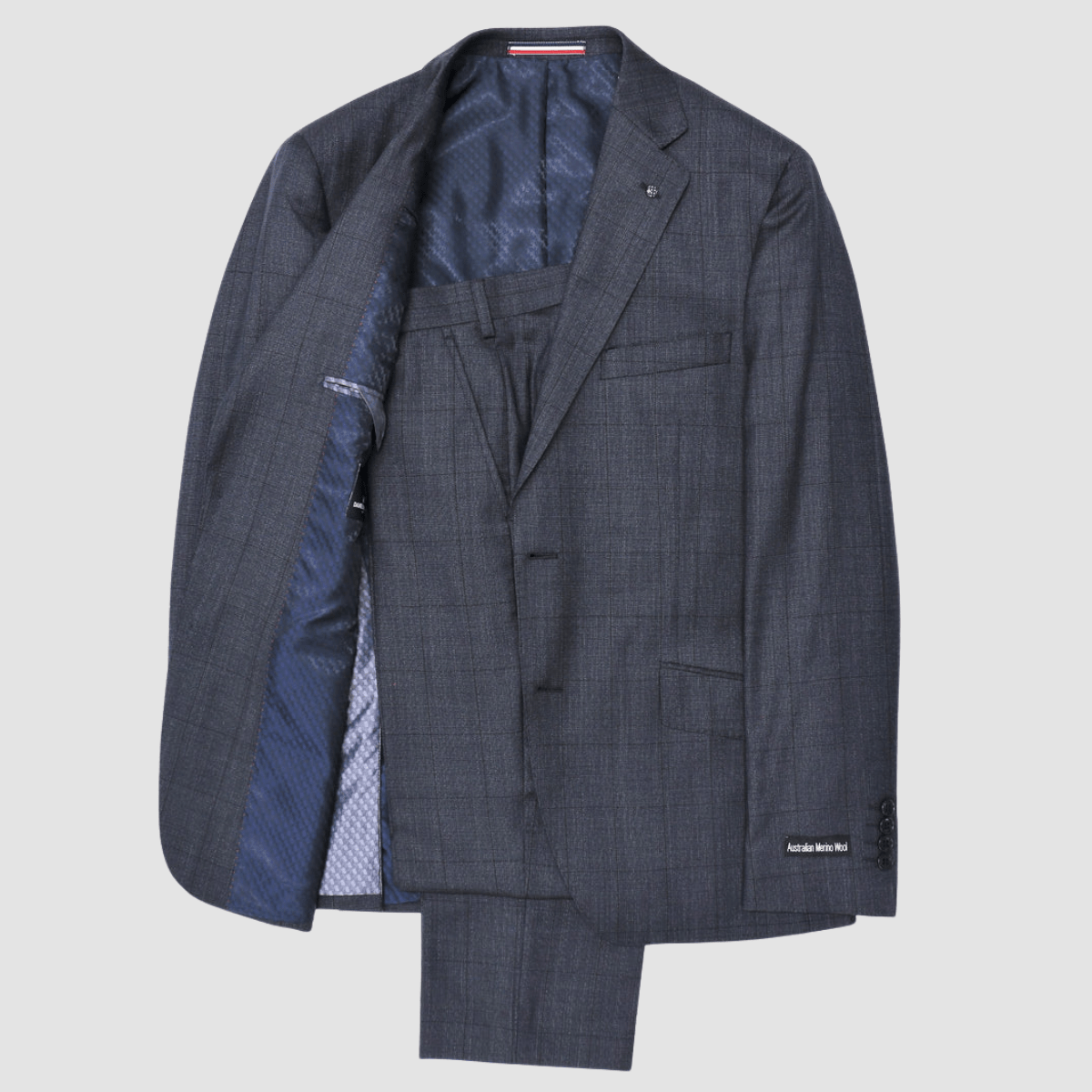 Daniel Hechter slim fit edward trouser in navy pure wool DH107-12