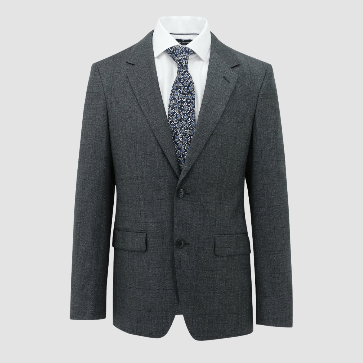 Daniel Hechter ritchie suit in charcoal Pure Wool DH107-03 - Big Mens Sizing