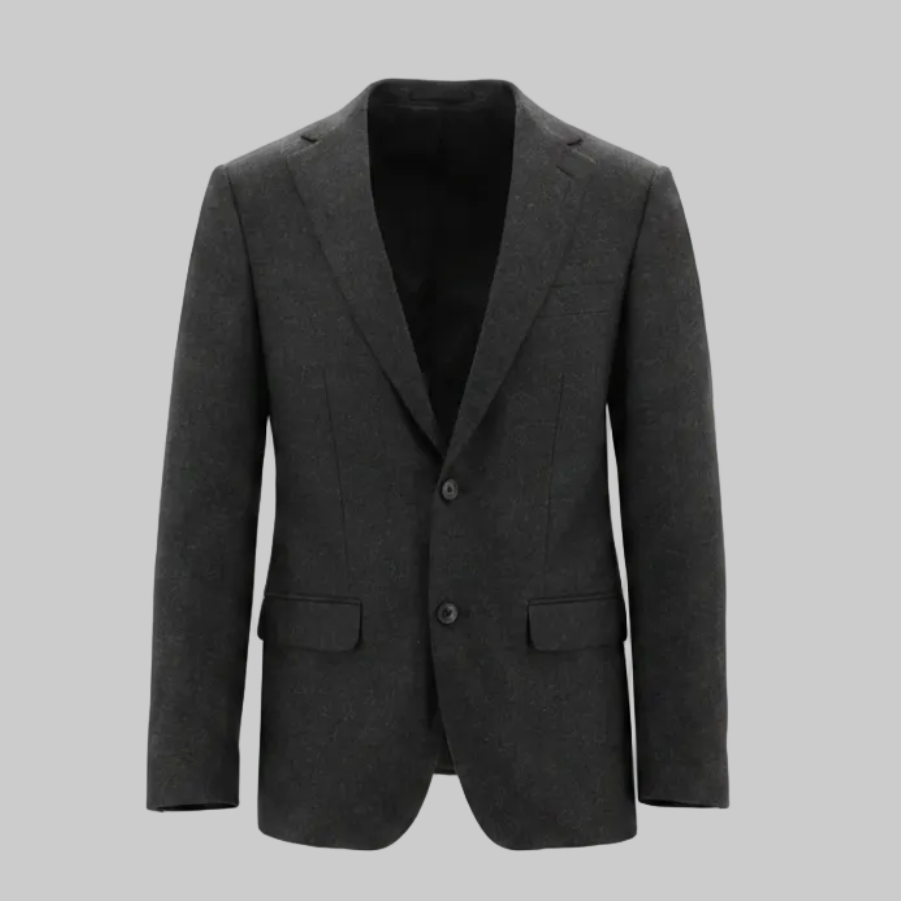 Charcoal Sports Coat on a grey background