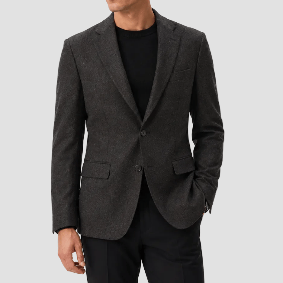 Daniel Hechter Men's Slim Fit Lazio Sports Jacket in Brown Wool Blend