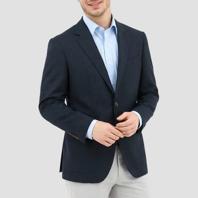 Prague Sports Jacket in Navy by Daniel Hechter.