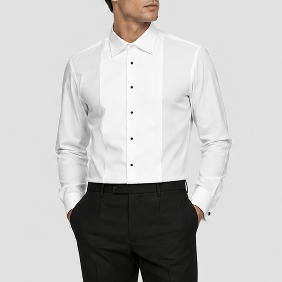Men's Romeo Dinner Shirt in White by Daniel Hechter