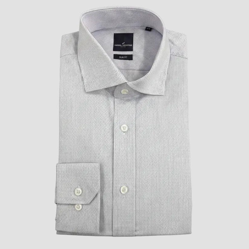 Slim Fit Shirt in Blue Check by Daniel Hechter