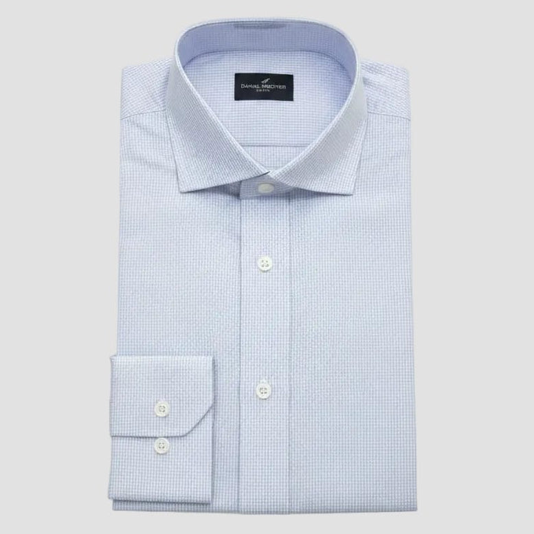Daniel Hechter Slim Fit Shirt in Blue Plaid