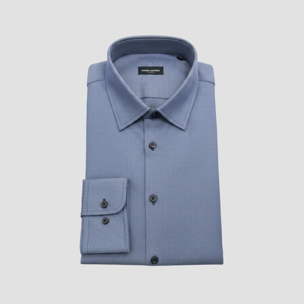 Daniel Hechter Slim Fit Shirt in Dark Blue Texture