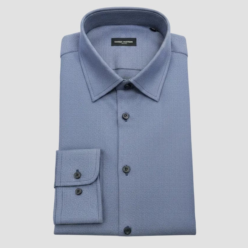 Daniel Hechter Slim Fit Shirt in Dark Blue Texture