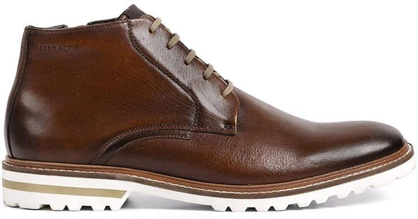 Ferracini Cincy mens casual leather lace up boot in tan