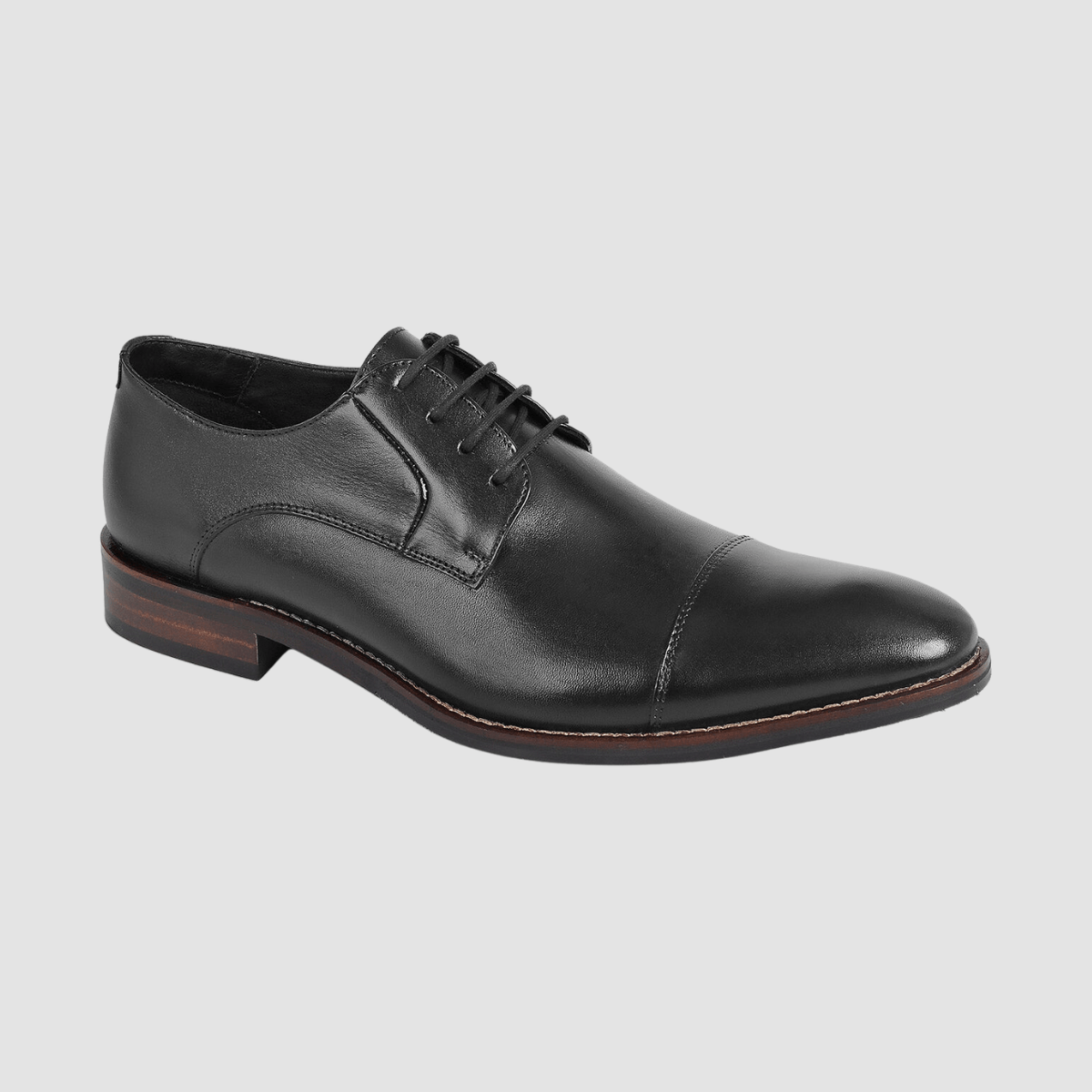 Ferracini Israel Lace Up Leather Shoe in Black
