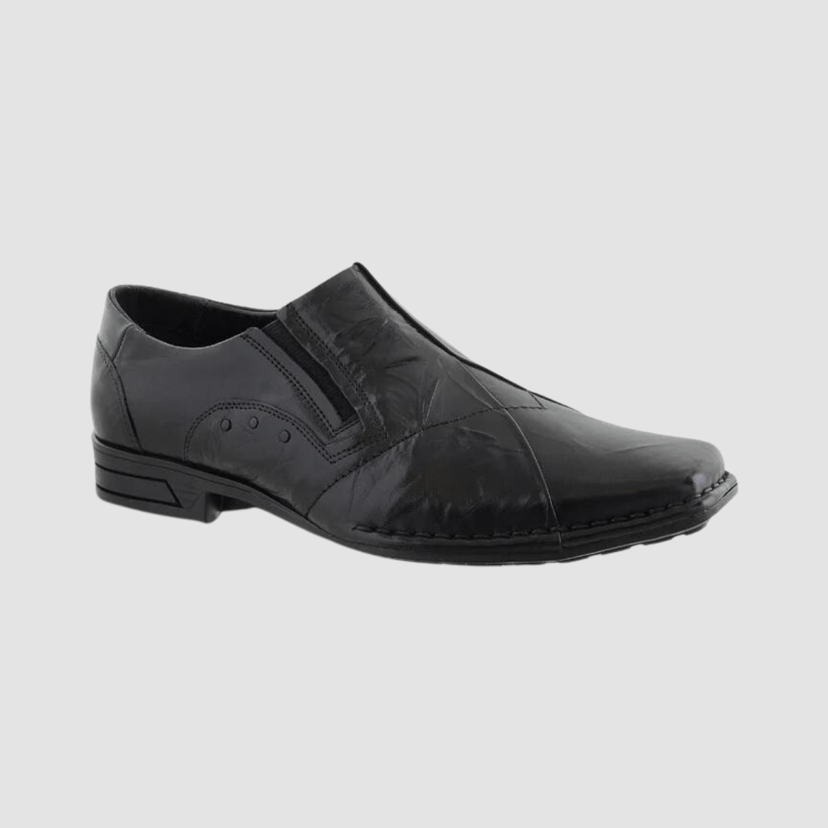 Ferracini Newson mens leather slip on in black