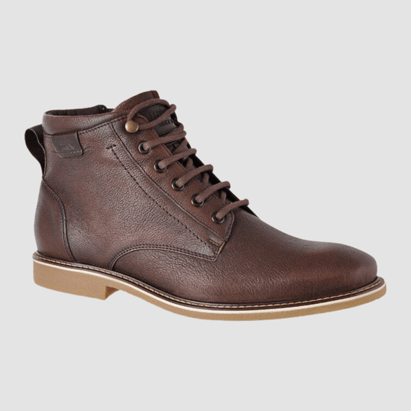 Ferracini Osbar Mens Textured Leather Boot in Brown