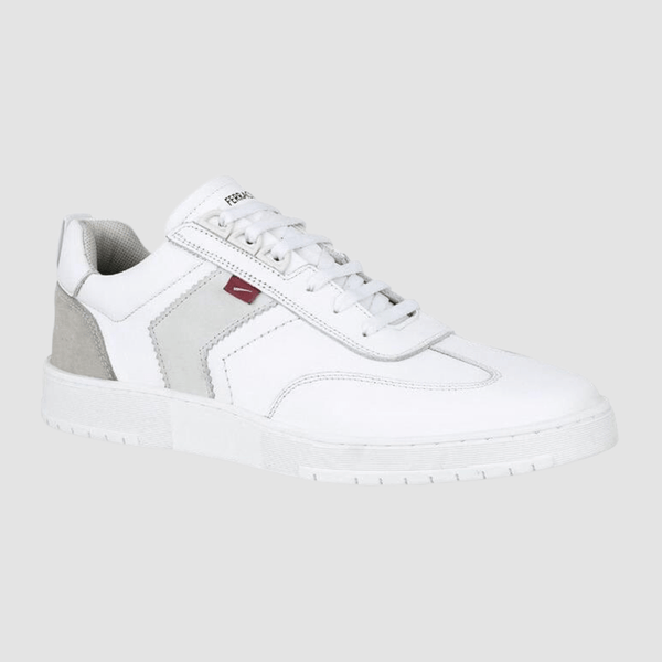 Ferracini xerexs mens leather sneakers in white