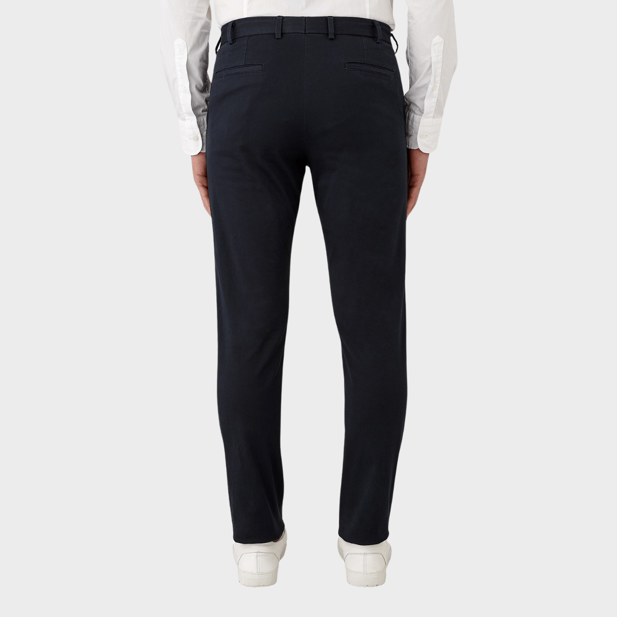 Flinders Mens Tailored Fit Burleigh Chino Pant in Dark Navy