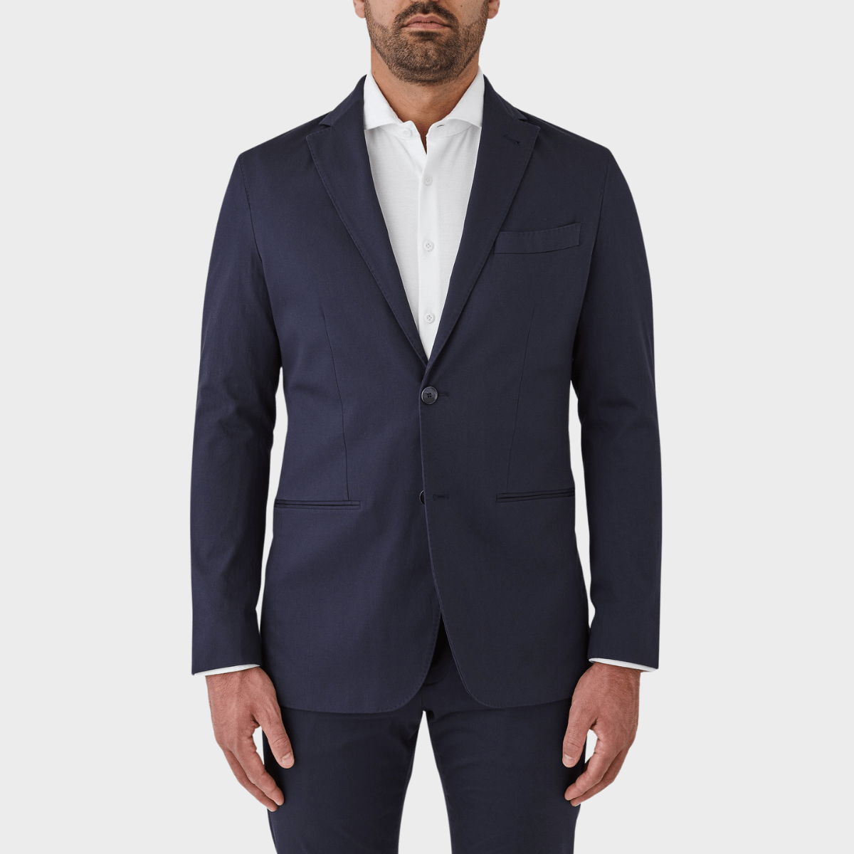 Flinders Mens Tailored Fit Noosa Sports Jacket in Navy