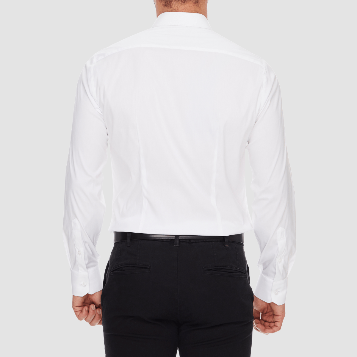 Ganton Slim Fit Scott Stretch Mens Shirt in White