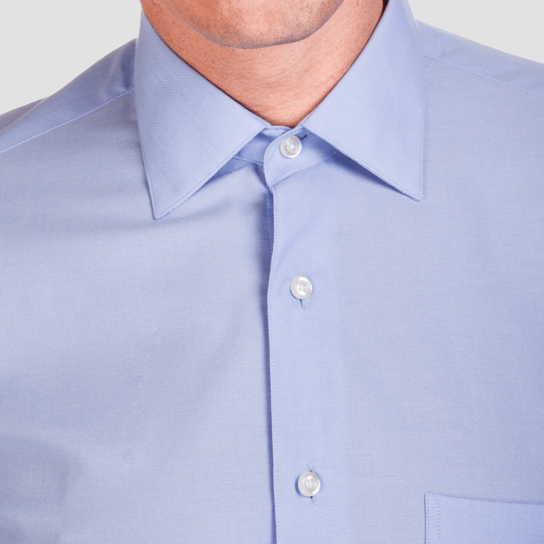 Ganton Tailored Fit Gold Label City Mens Shirt in Sky Blue
