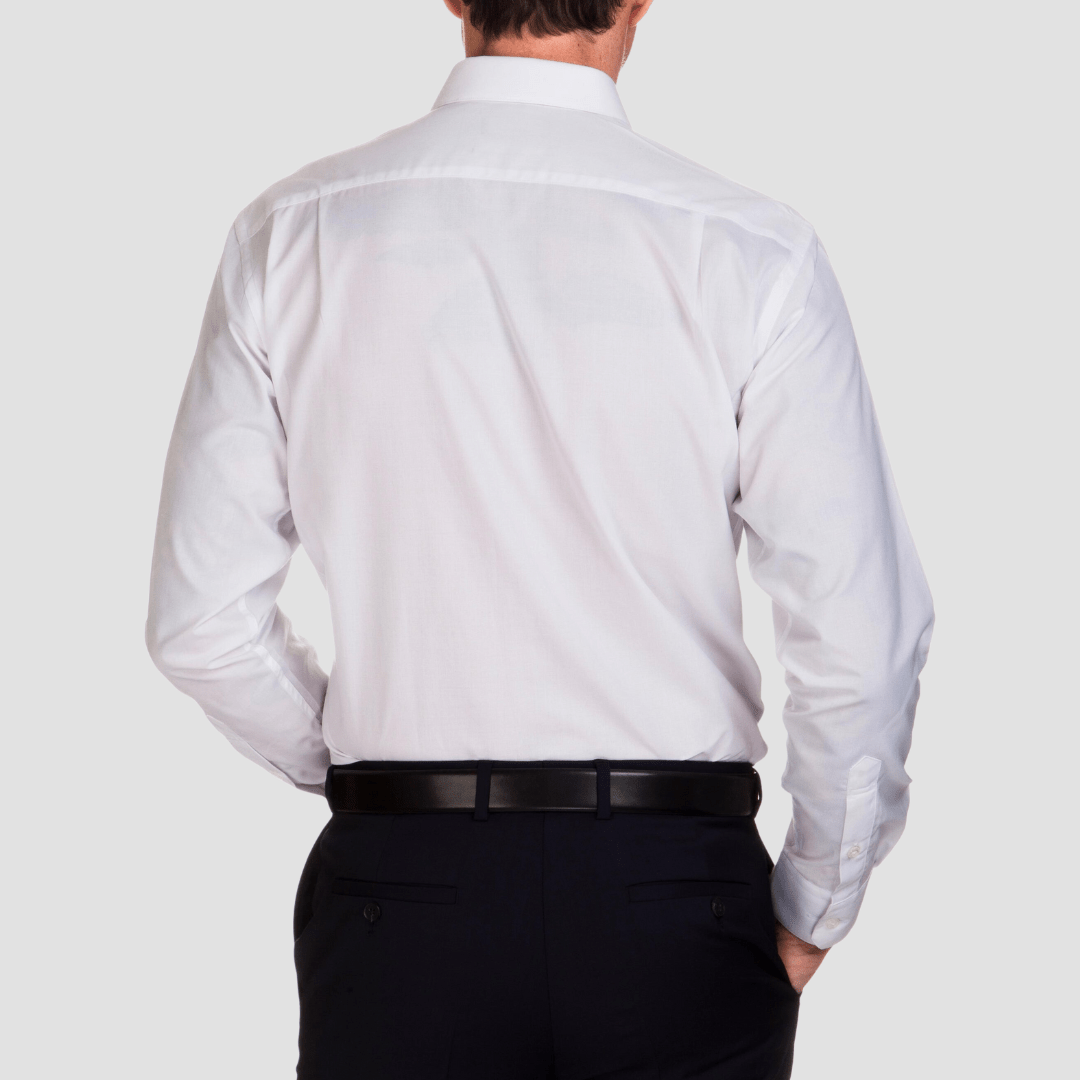 Ganton Tailored Fit Gold Label City Mens Shirt in White