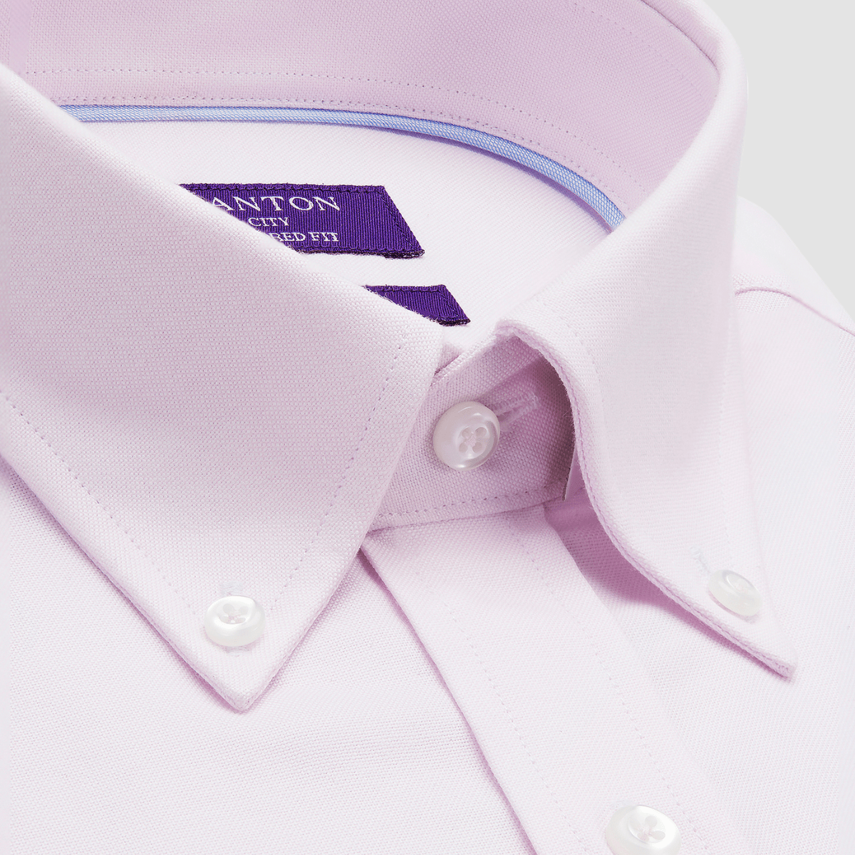 Ganton Tailored Fit Tommy Oxford Mens Shirt in Pink
