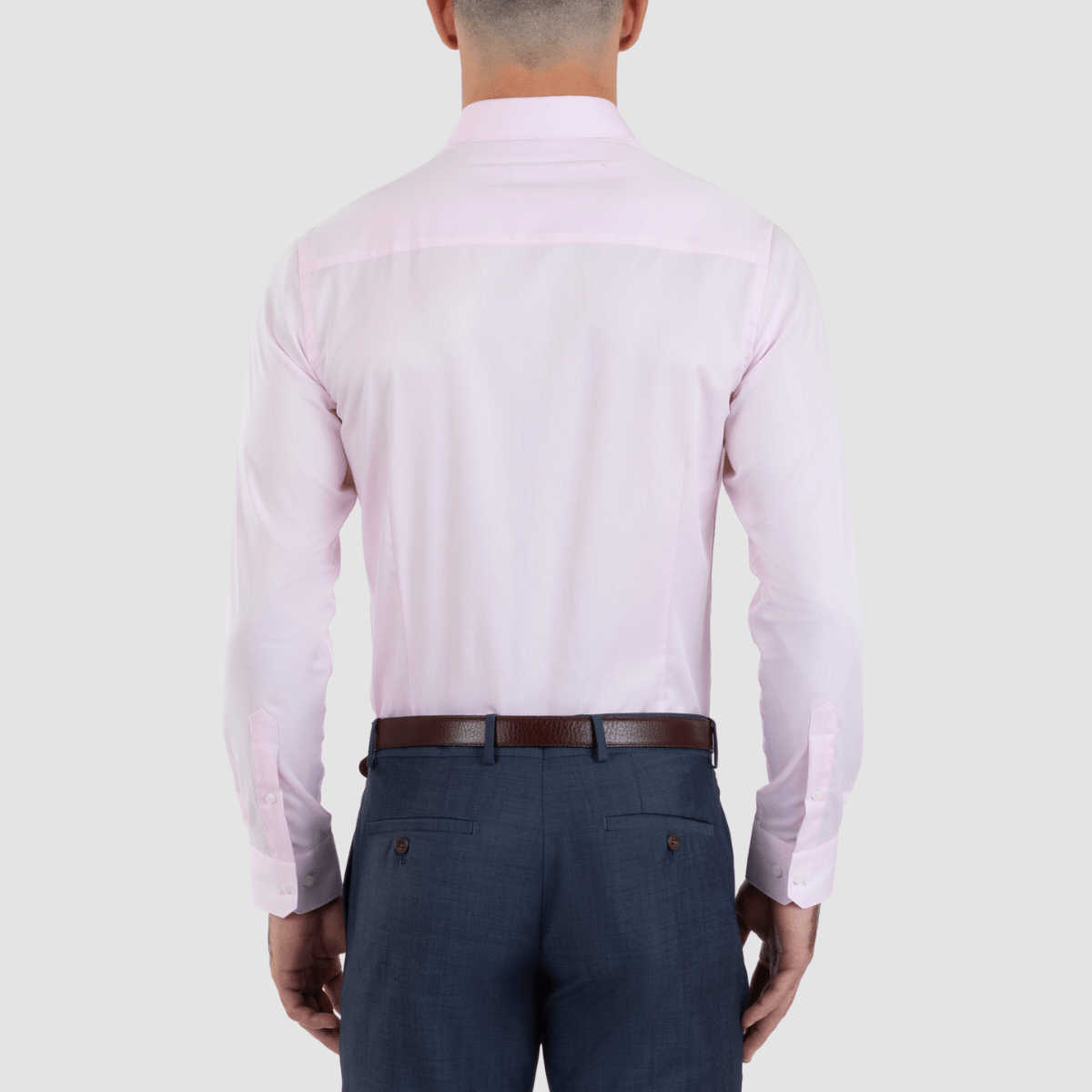 Gibson Slim Fit Mens Flame Shirt in Pink Cotton