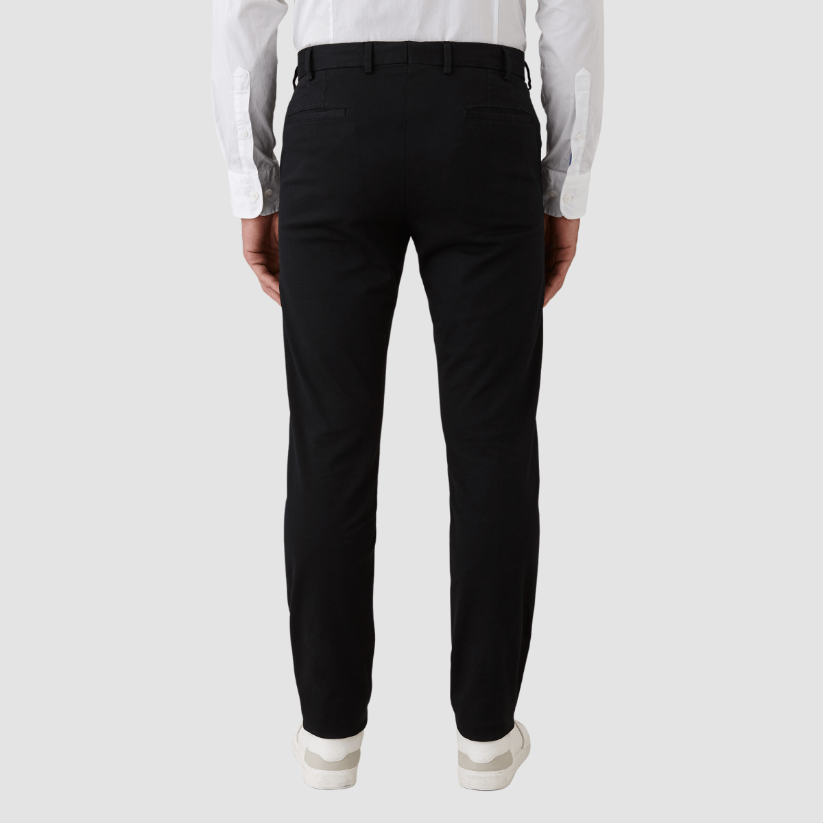 Gibson Slim Fit Justice Chino in Black Cotton Stretch FAJ706