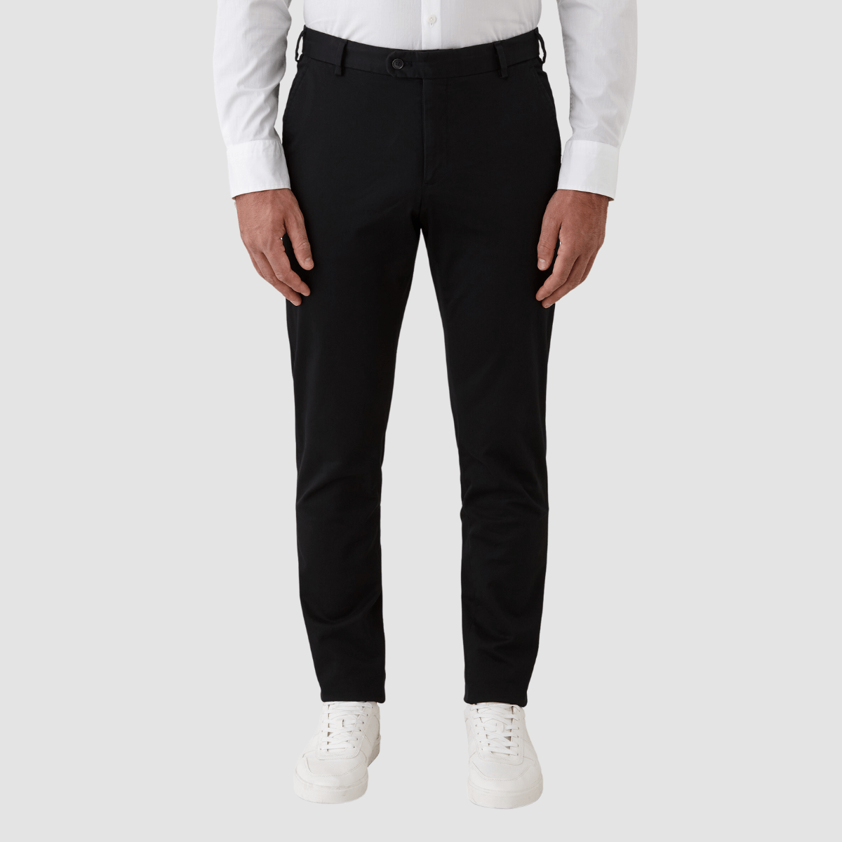 Gibson Slim Fit Justice Chino in Dark Navy Cotton Stretch FAJ706