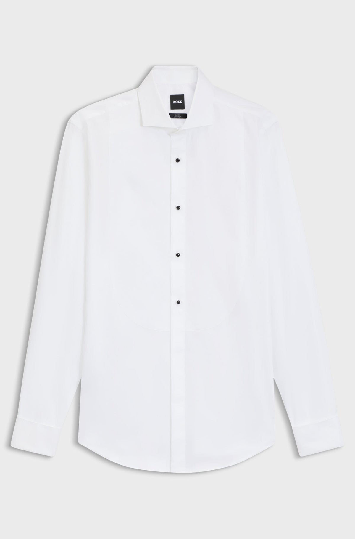 Boss Black Slim Fit Hank Tuxedo Dress Shirt in White