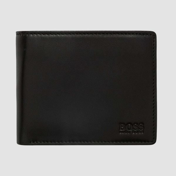 Hugo Boss Asolo Leather Wallet in Black Mens Suit Warehouse