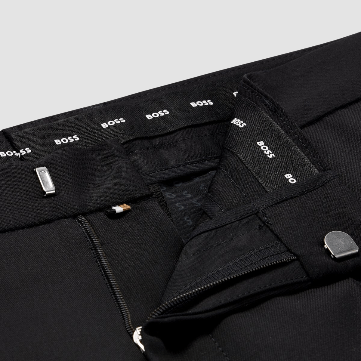 Boss Classic Fit Lenon Suit Trouser in Black Pure Wool
