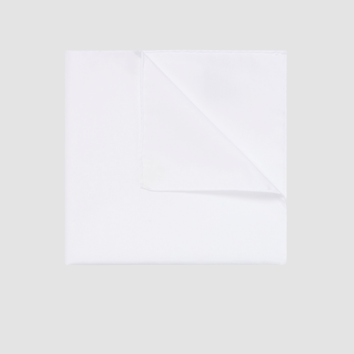 Boss Pocket Square in White