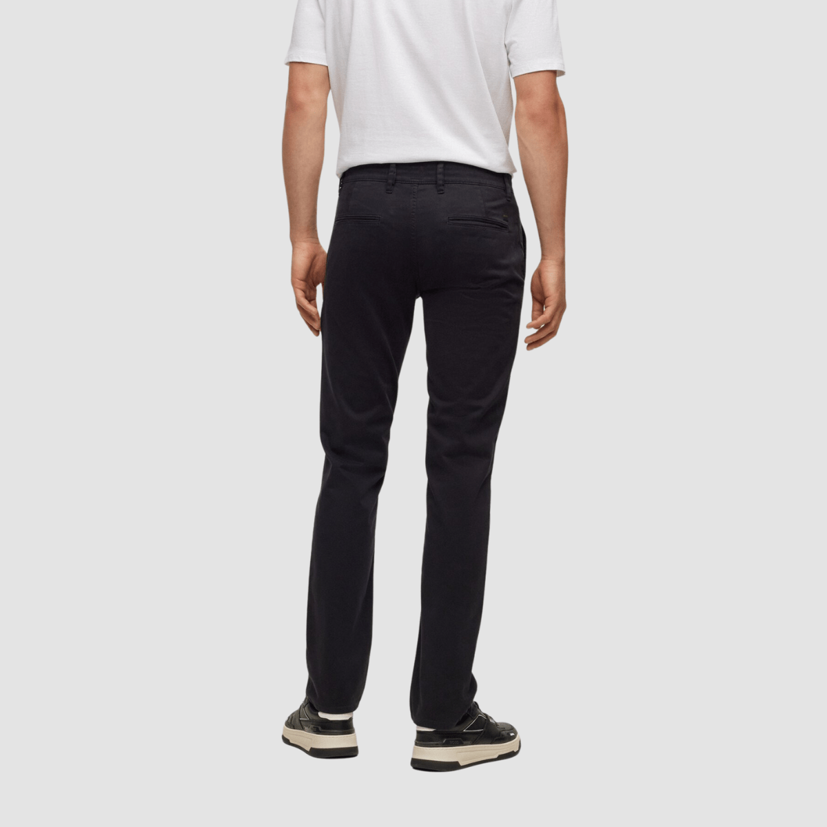 Hugo Boss Slim Fit Schino Mens Chino Pant in Black Stretch Cotton