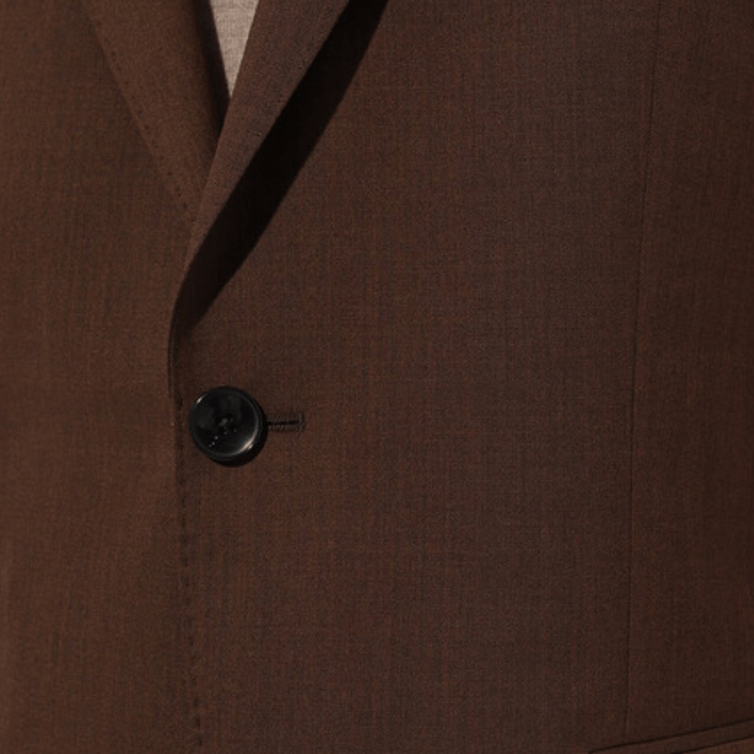 Hugo Boss Slim Fit Suit in Brown Pure Wool