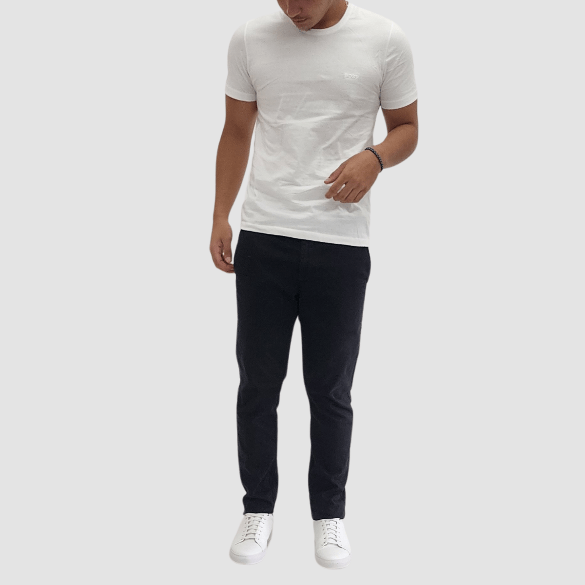 Jenson Slim Fit Jim Chino Pant in Black