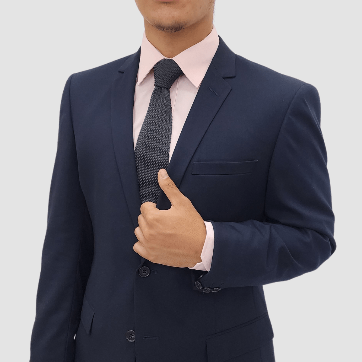 Jenson Slim Fit Penn Suit in Navy - Big Man Sizes