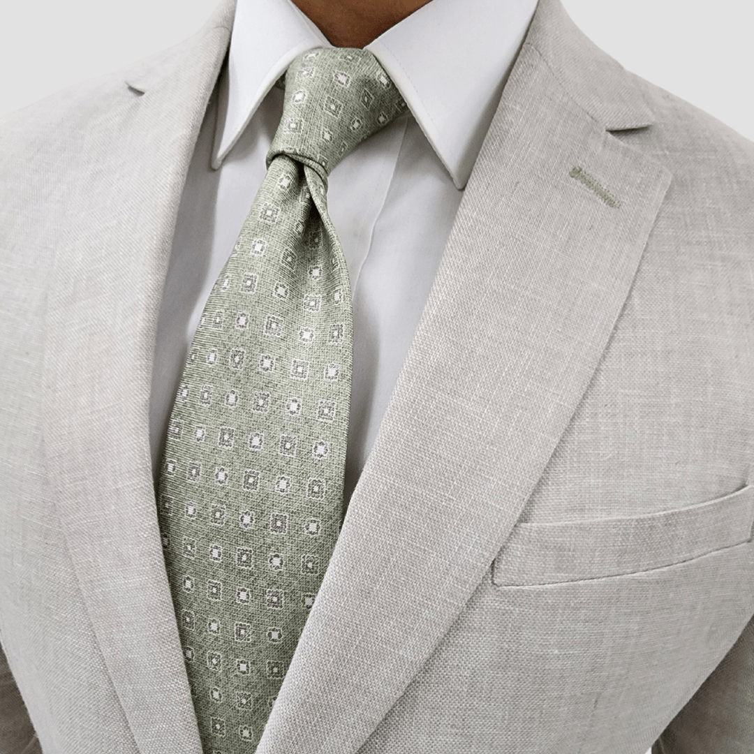 Jenson Mens Slim Fit Rosewood Sports Jacket in Sand
