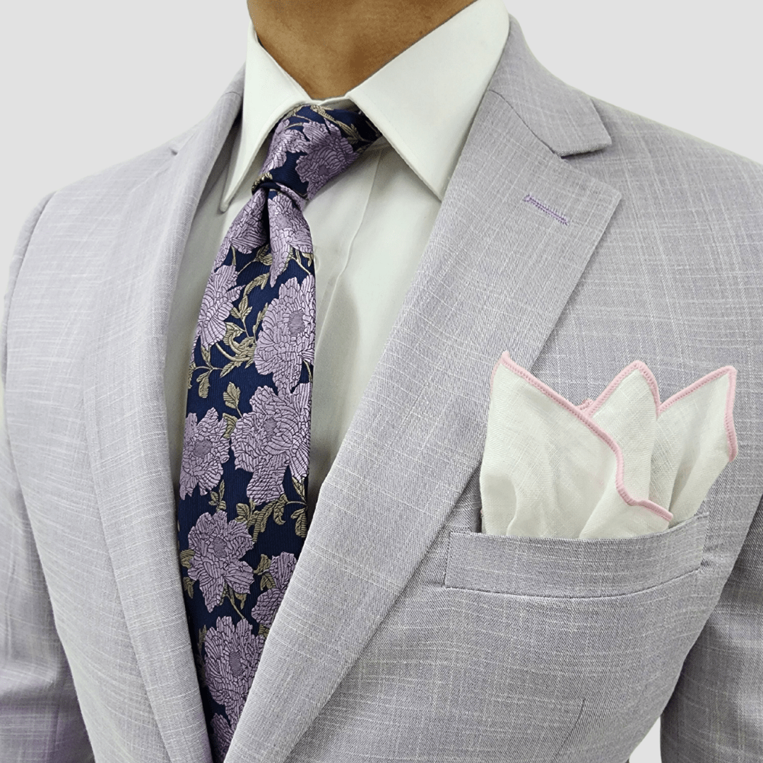 Jenson Mens Slim Fit Rosewood Sports Jacket in Lavender