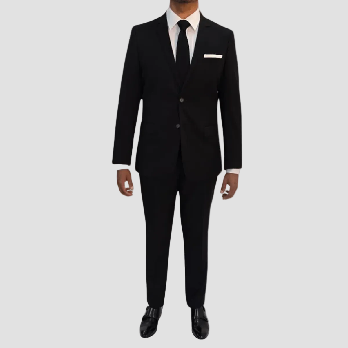 Jenson Slim Fit Penn Suit in Black