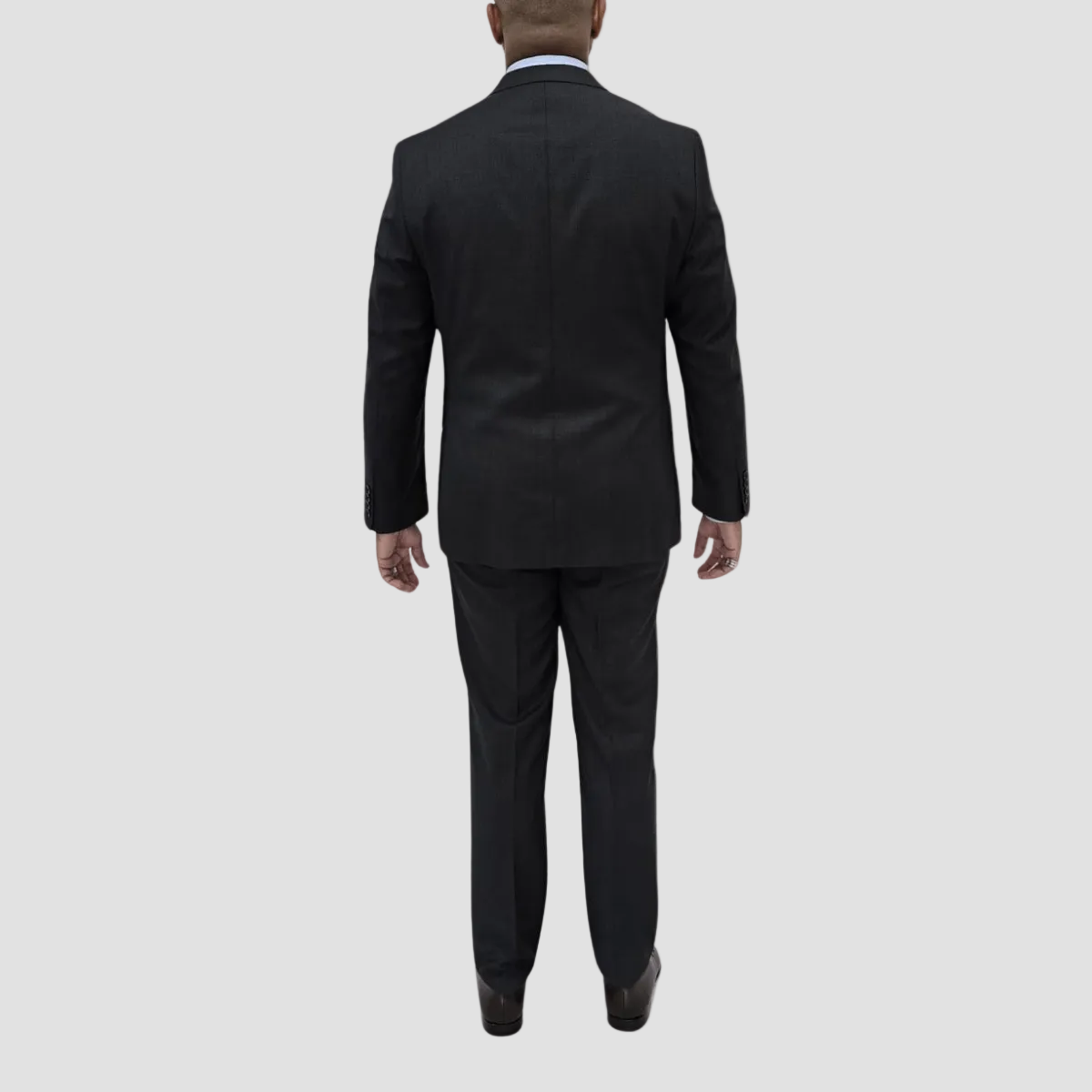 Jenson Slim Fit Penn Trousers in Charcoal Grey
