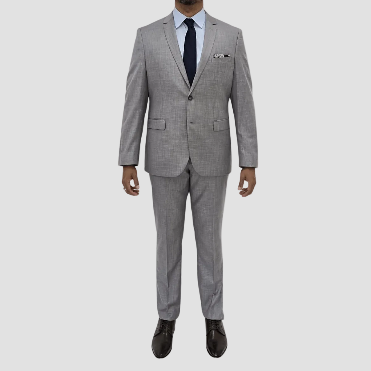 Jenson Slim Fit Penn Suit in Grey - Big Man Sizes