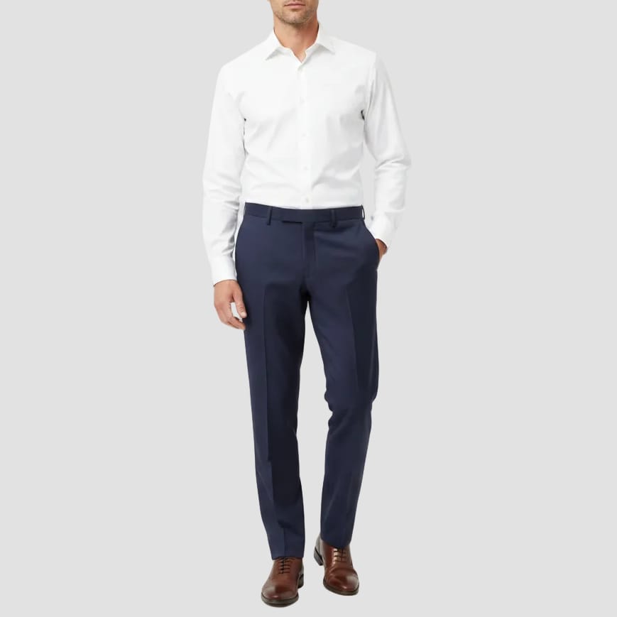 navy dress trousers