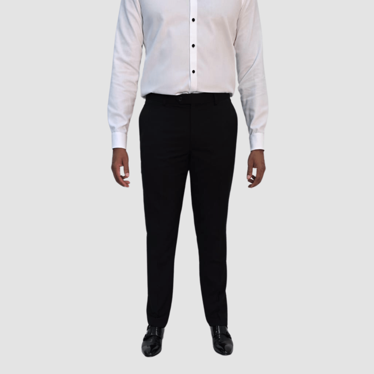 Jenson Slim Fit Noble Tuxedo Suit in Black
