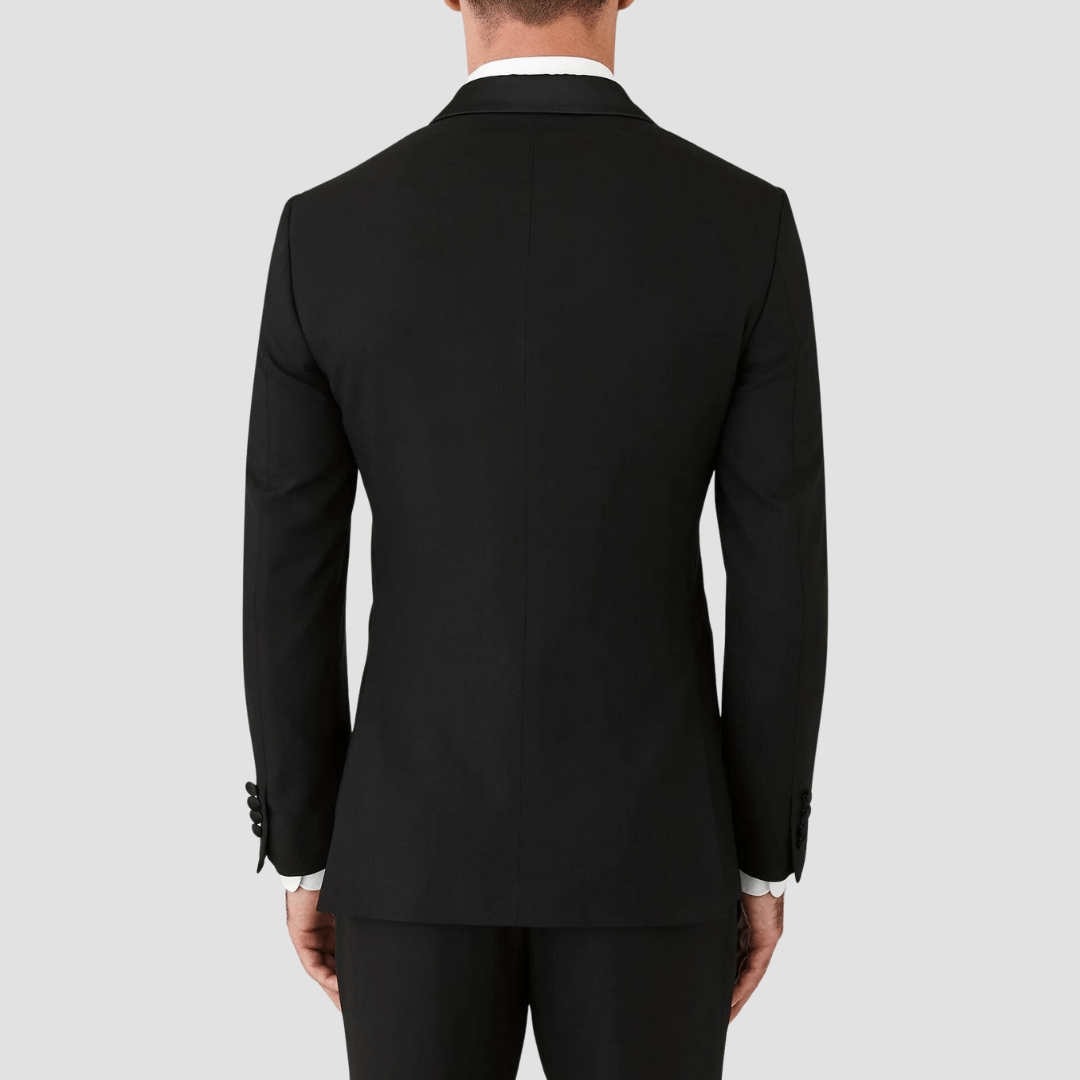 Joe Black slim fit fortress evening tuxedo in black