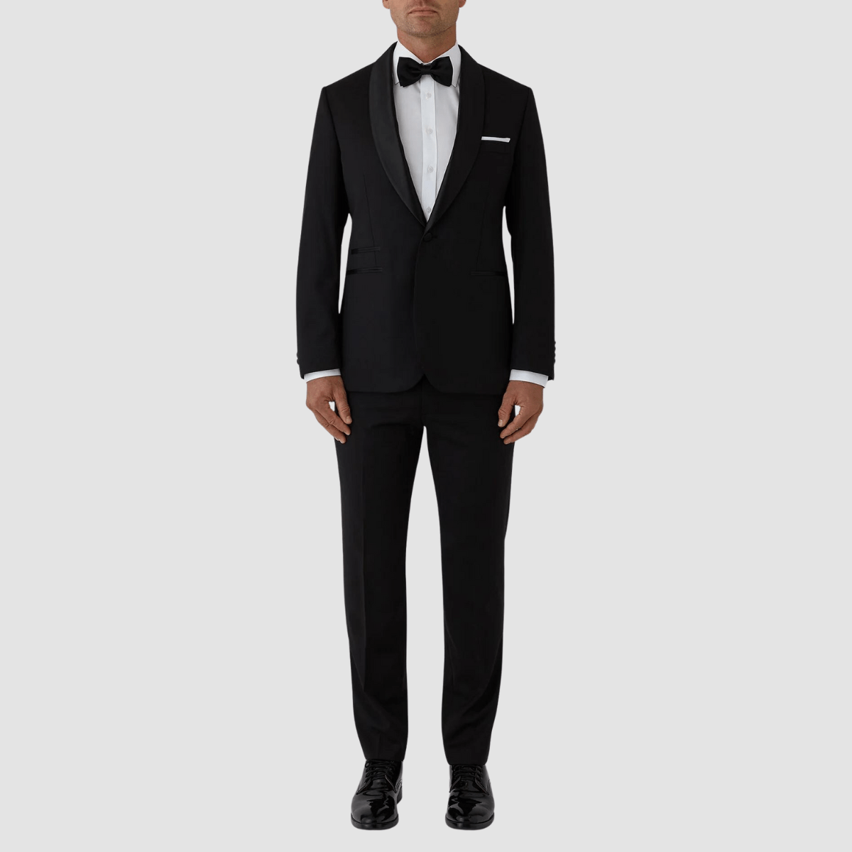Joe Black slim fit riviera evening suit in black pure wool F6447