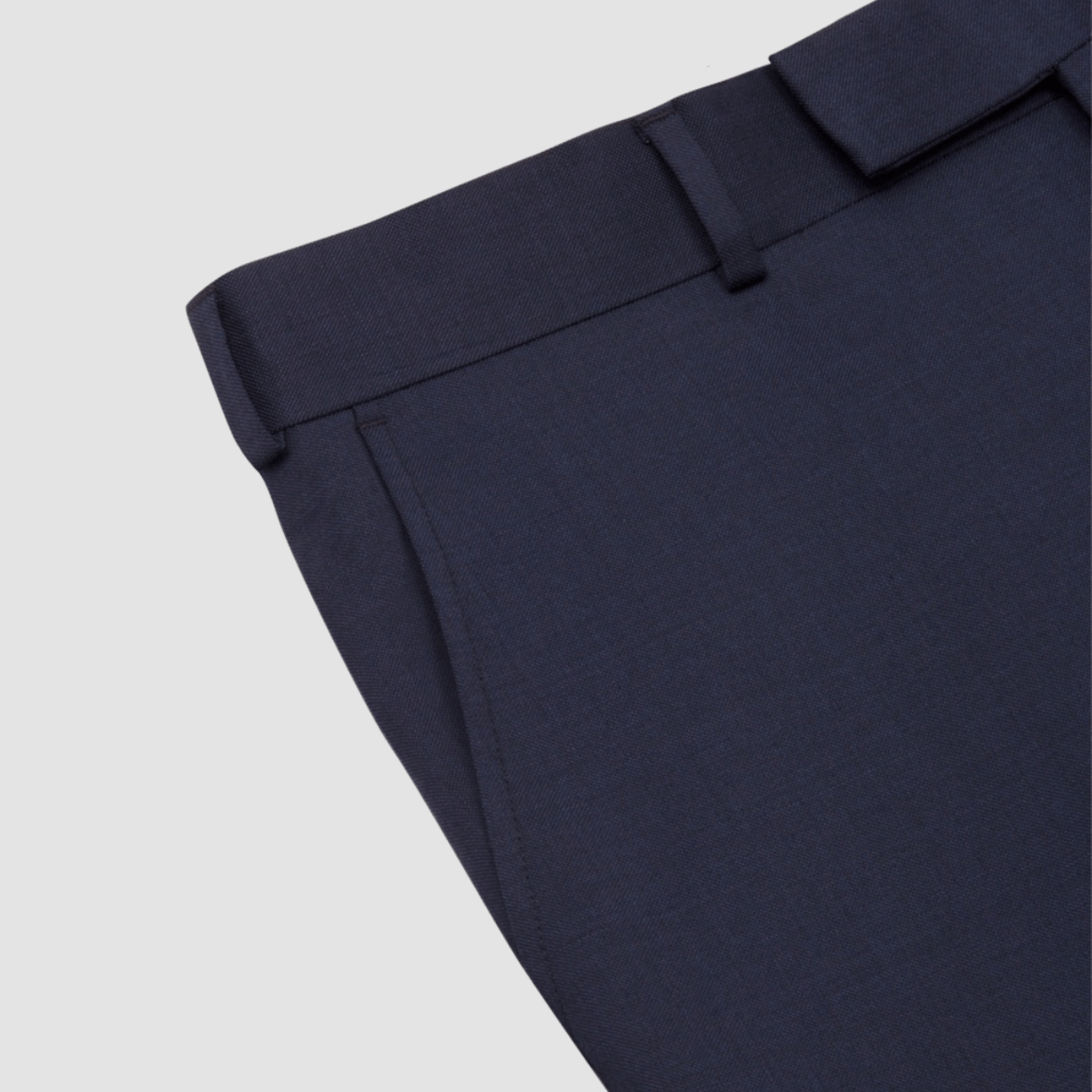 Rembrandt classic fit lotus mens suit trouser in navy blue pure wool