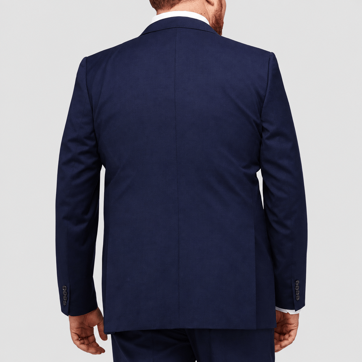 Savile Row Maximus Bigman Fit Navy Suit—classic style, wool‑blend, notch lapel, flap pockets. Ideal for business or events. Sizes up to 172.