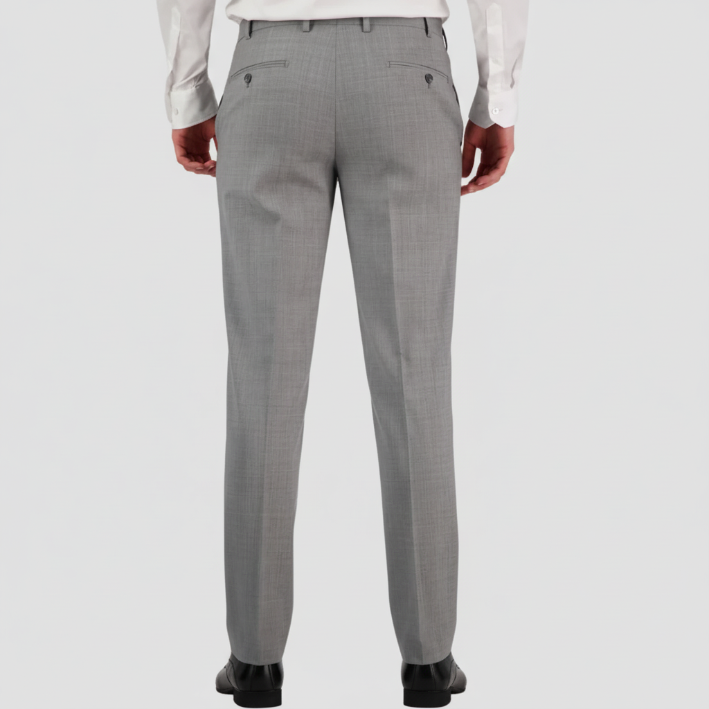 Chrome classic fit performance suit trouser by Savile Row.