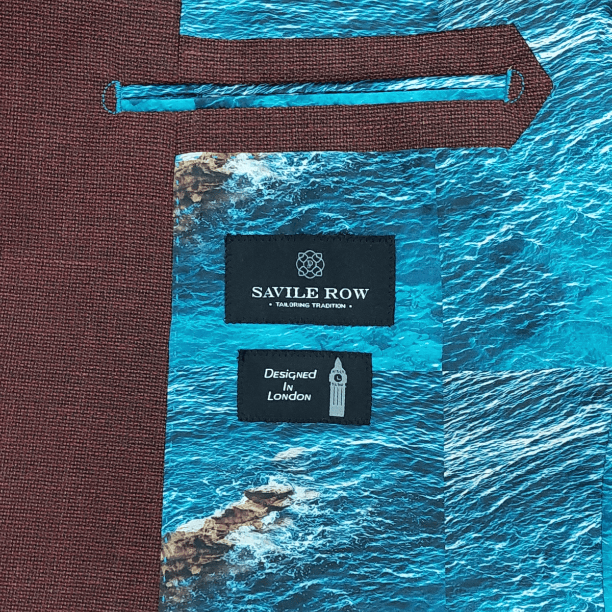 A refined Wine Abram Fancy Sports Jacket by Savile Row