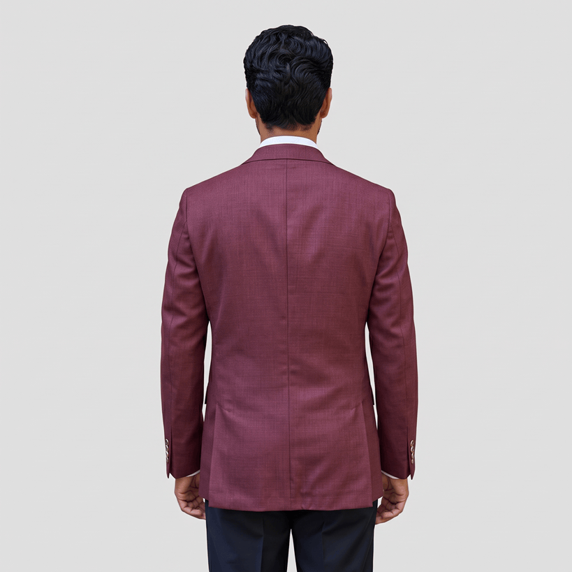 A refined Wine Abram Fancy Sports Jacket by Savile Row
