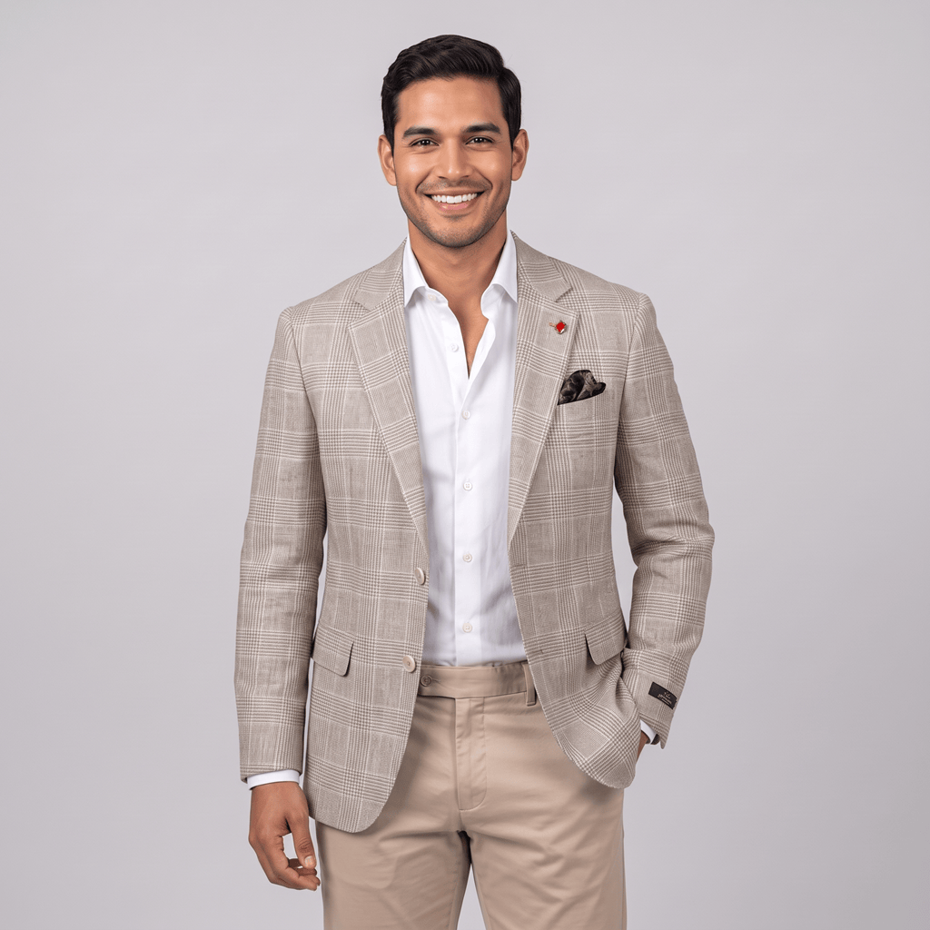Abram Sports Jacket in Beige by Savile Row