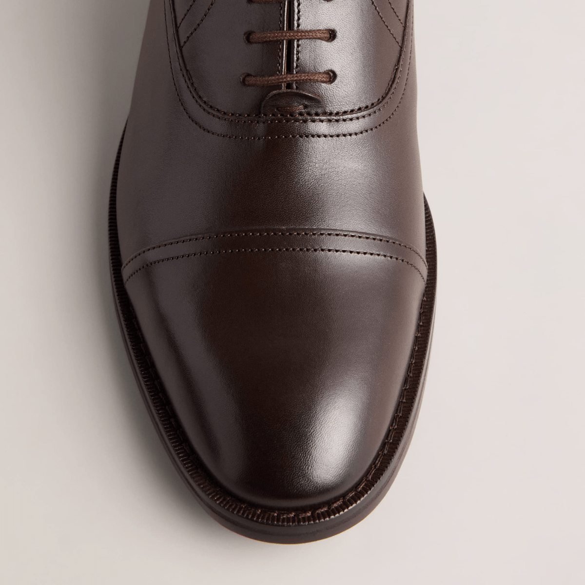 Ted Baker Carlen Mens Leather Oxford Shoes in Brown