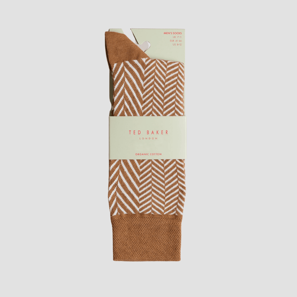 Ted Baker Cloudey Men's Organic Cotton Socks in Natural