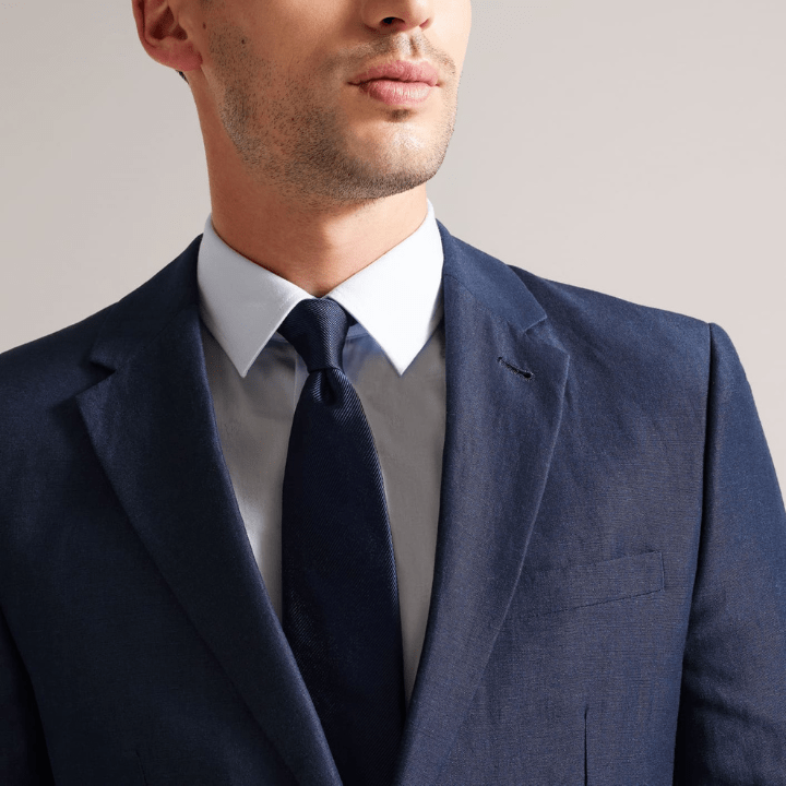 Ted Baker Moorez Ottoman Silk Tie in Navy